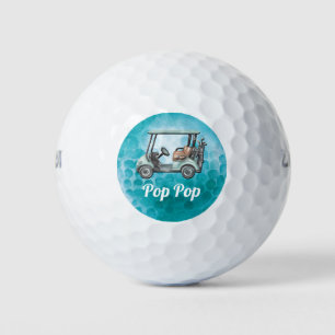 Personalised Cool Grandfather Golfer  Golf Balls