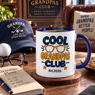 Personalised Cool Grandpas Club Est Year Mug