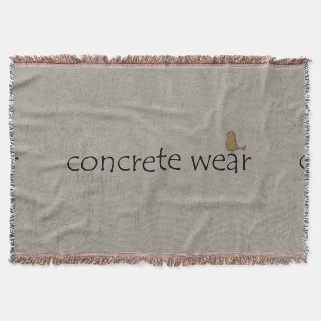 Personalised Cool Urban Concrete Wear  Blanket (Front)