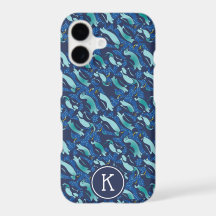 Personalised COOLEST Navy Blue Allover Penguin