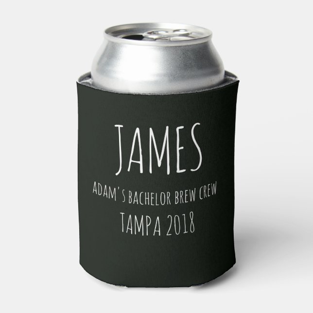 Personalised Coolies, Wedding bachelor can cooler (Can Front)