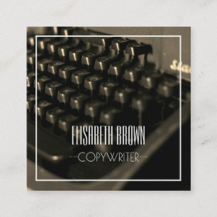 Personalised Copywriter Typewriter Business Card