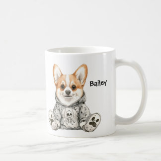 Personalised Corgi Dog in Costume Halloween Coffee Mug