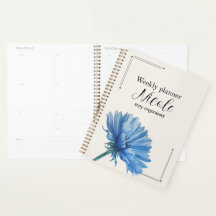 Personalised Cornflower Weekly Planner 