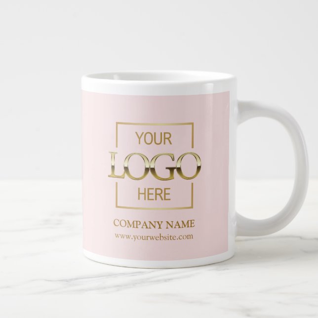 Personalised Corporate Company Logo Employee Gift Large Coffee Mug (Right)