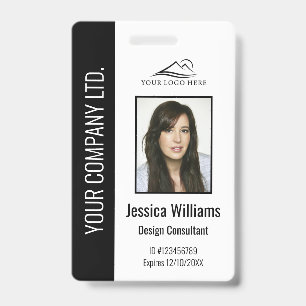 Personalised Corporate Employee Black ID  Badge