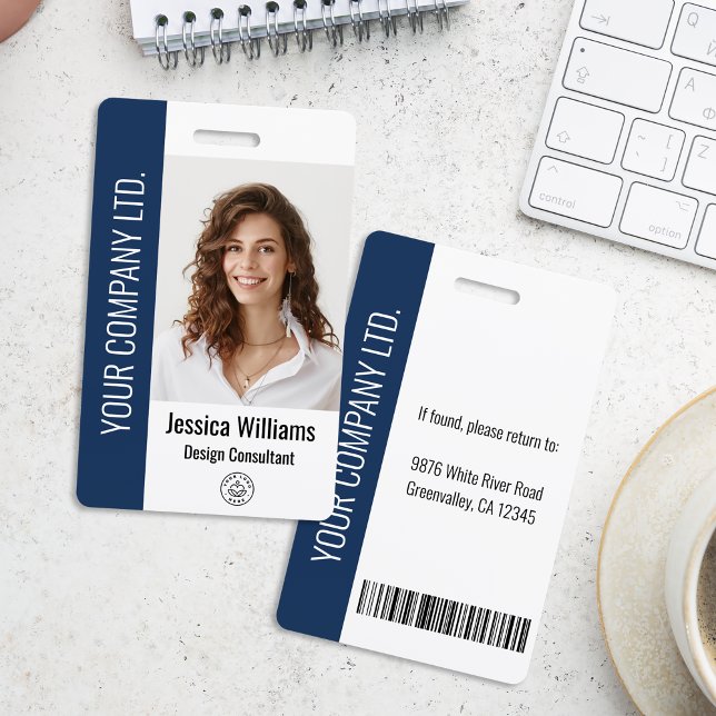 Personalised Corporate Employee Blue ID ID Badge (Creator Uploaded)
