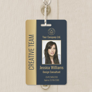 Personalised Corporate Employee Blue ID ID Badge