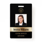 Personalised Corporate Employee Gold Black ID
