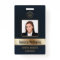 Personalised Corporate Employee Gold Blue ID