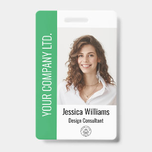 Personalised Corporate Employee Green ID Badge