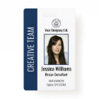 Personalised Corporate Employee ID Badge Blue