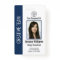 Personalised Corporate Employee ID Badge Blue