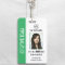 Personalised Corporate Employee ID Badge Green