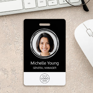 Personalised Corporate Employee ID Black Badge