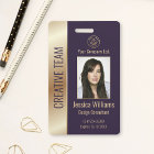 Personalised Corporate Employee Purple ID 