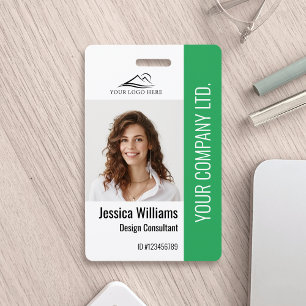 Personalised Corporate Employee Staff Green ID Badge
