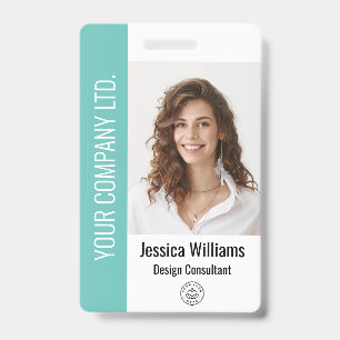 Personalised Corporate Employee  Teal ID Badge