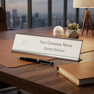 Personalised Corporate Gift for Client Appreciatio Desk Name Plate