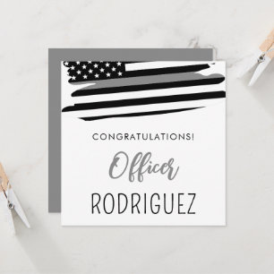 Personalised Corrections Academy Graduation Modern Card
