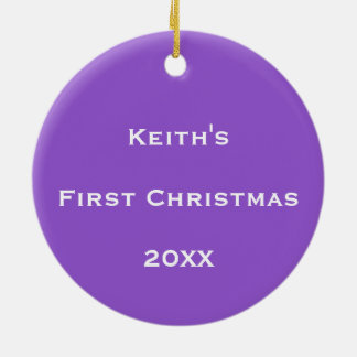 Personalised Cosmic Bubble Flow Ceramic Tree Decoration