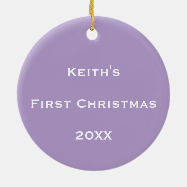 Personalised Cosmic Bubble Flow Ceramic Tree Decoration (Back)