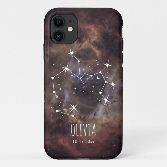 Personalised Cosmic Nebula Constellation Galaxy  Case-Mate iPhone Case (Back)