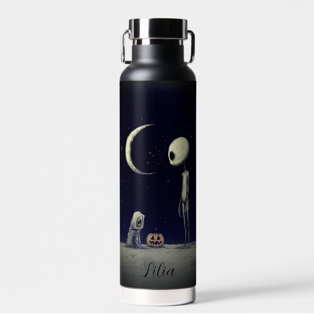 Personalised Cosmic Night Sky Water Bottle (Front)