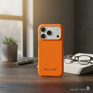 Personalised Cosmic Orange iPhone Case with Custom