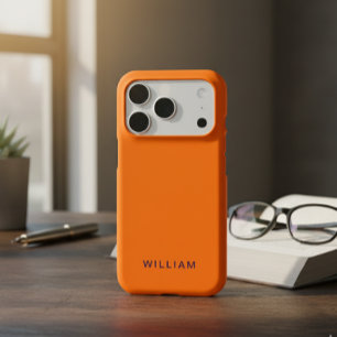 Personalised Cosmic Orange iPhone Case with Custom