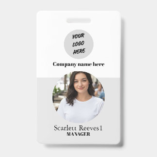 Personalised costom Corporate Employee Business lo ID Badge