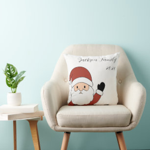 Personalised Cosy Santa Christmas Cushion