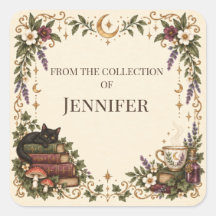 Personalised Cosy Witchy Bookplate