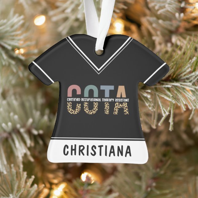 Personalised COTA Occupational Therapy Assistant Ornament (Tree)