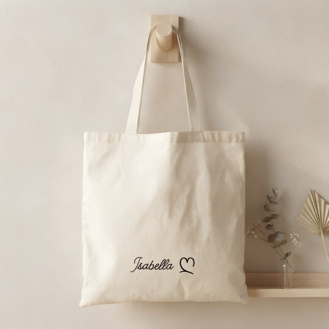 Personalised Cotton Bag with Name – Minimalist (Creator Uploaded)