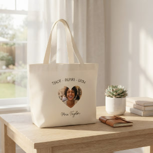 Personalised Cotton Tote Bag Custom Name and Photo