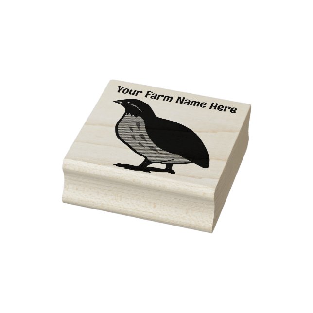 Personalised Coturnix Quail Farm Stamp (Stamp)