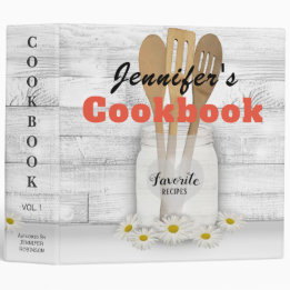 Personalised Country Cookbook 3 Ring Binder
