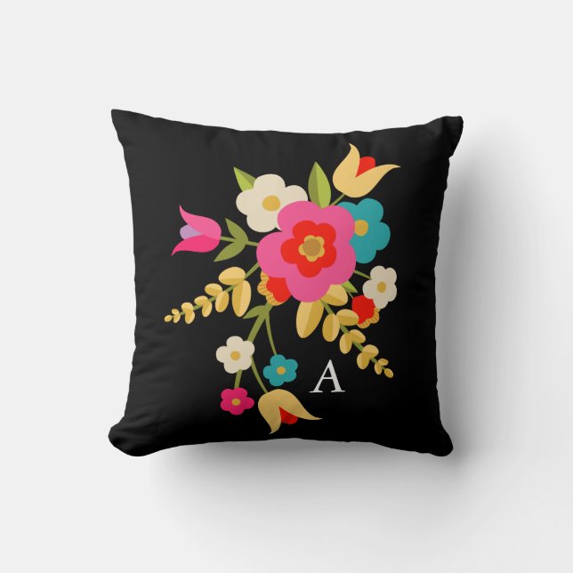 Personalised | Country Floral Cushion (Front)