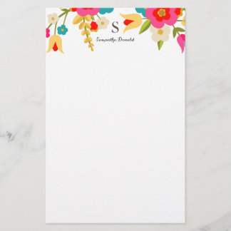 Personalised | Country Flowers Stationery