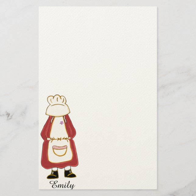 Personalised Country Girl Stationery (Front)