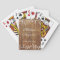 Personalised Country Wedding Favour Playing Cards