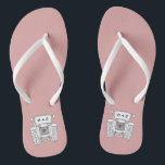 Personalised Country Wedding Tractor Flip Flops<br><div class="desc">A pair of tractor country farm themed wedding fun flip flops that can be personalised with the couple's initials.</div>