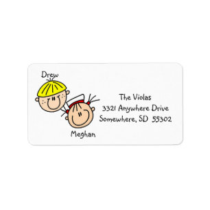 Personalised Couple Address Labels