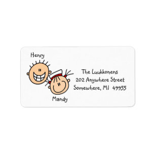 Personalised Couple Address Labels