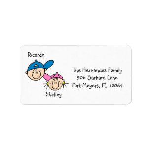 Personalised Couple Address Labels