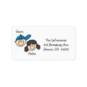 Personalised Couple Address Labels