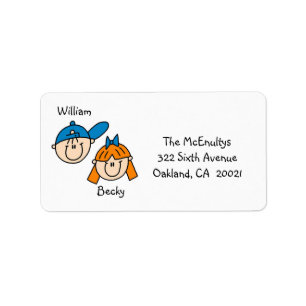 Personalised Couple Address Labels