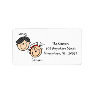 Personalised Couple Address Labels