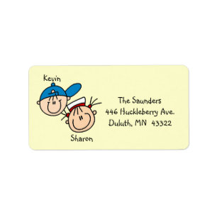 Personalised Couple Address Labels